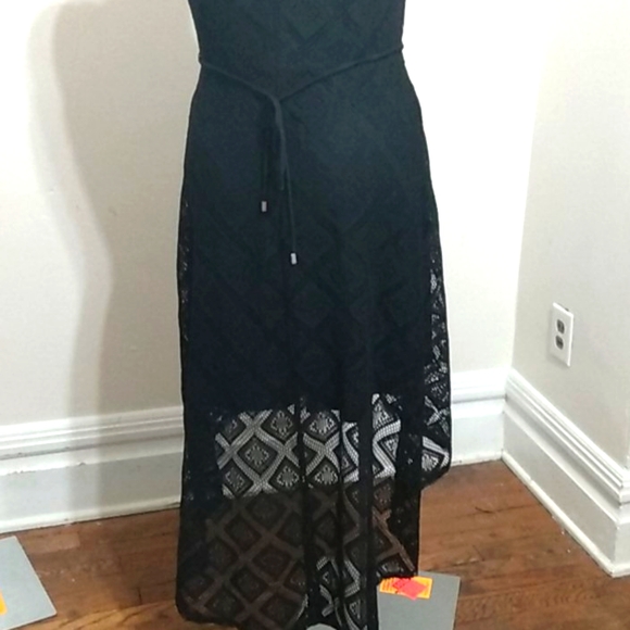 Women's Black Beaded Dress sz 16 - Picture 7 of 7